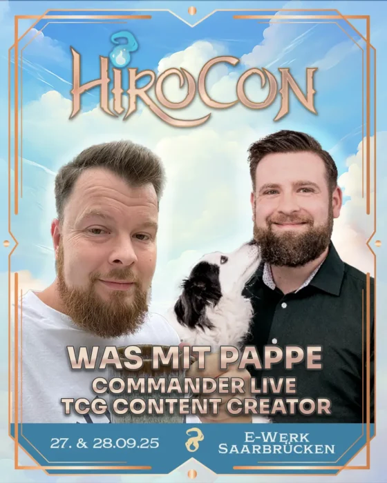 Was mit Pappe Commander Live TCG Content Creatoren