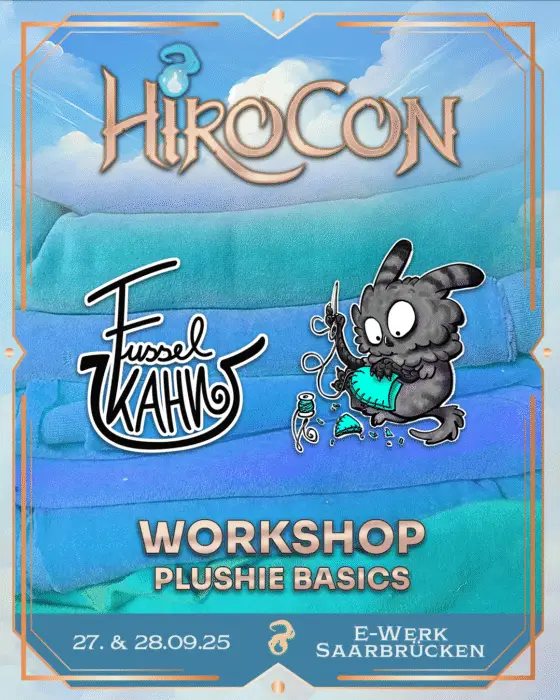 Workshop Plushie Basics auf der HiroCon Community und Nerd Convention