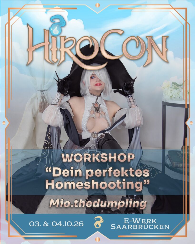 Mio.thedumpling – Workshop „Dein perfektes Homeshooting“ auf der HiroCon