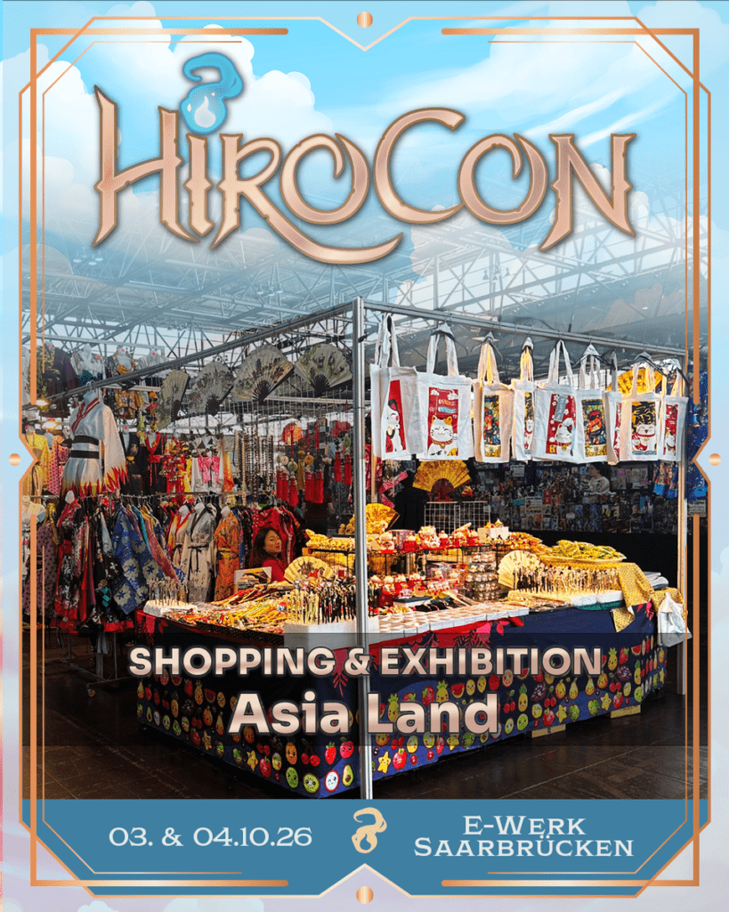 Announcement-Grafik: Asia Land auf der HiroCon 2026