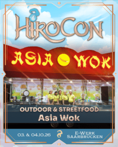 Announcement-Grafik: Asia Wok auf der HiroCon 2026