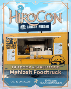 Announcement-Grafik: Mahlzeit Foodtruck auf der HiroCon 2026