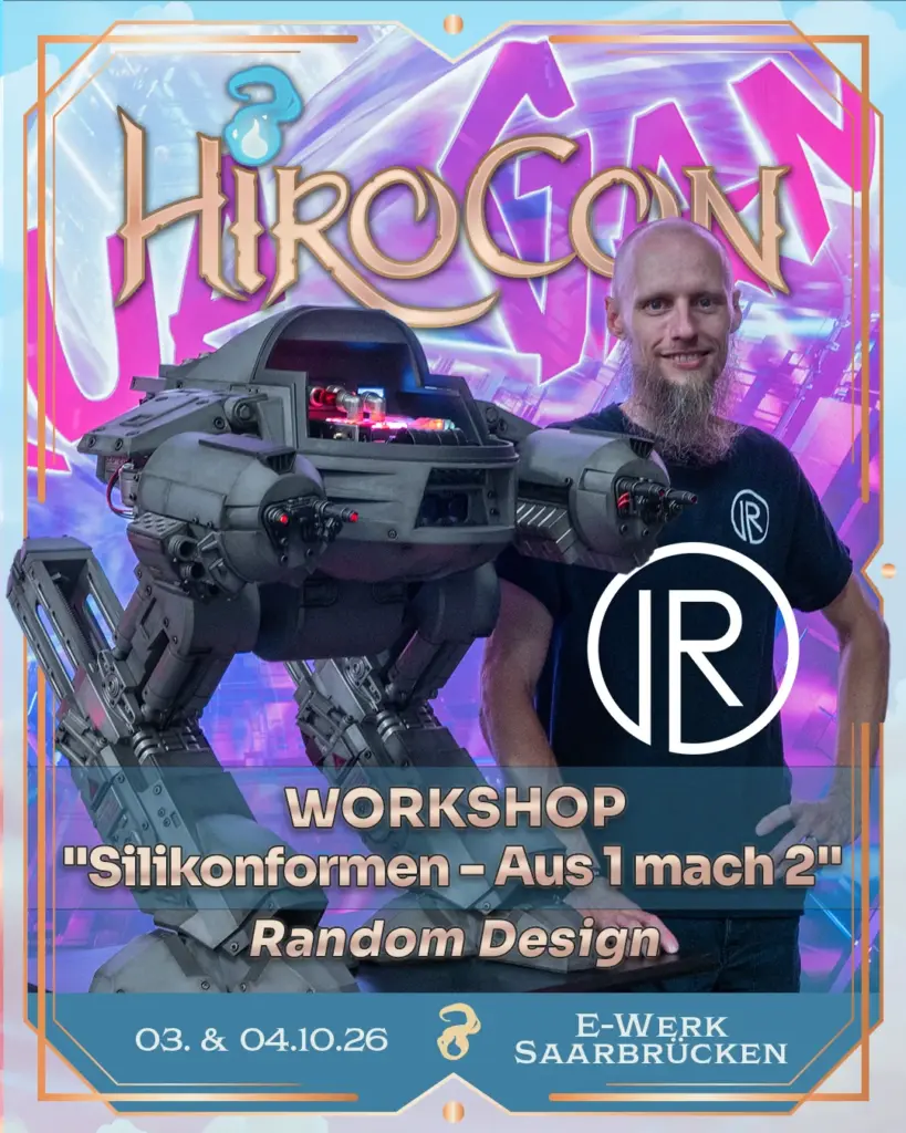 Silikonformen- Aus 1 mach 2 auf der HiroCon