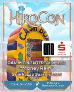 Money Rain der Sparkasse Saarbrücken auf der HiroCon 2026