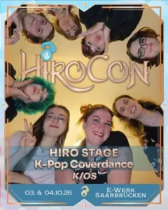 Ankündigungsgrafik Kpop Coverdance auf der HiroCon 2026