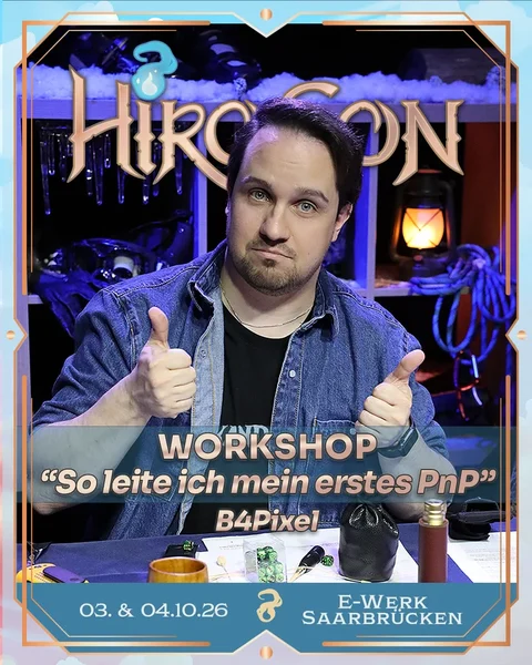 So leite ich mein erstes Pen and Paper auf der HiroCon